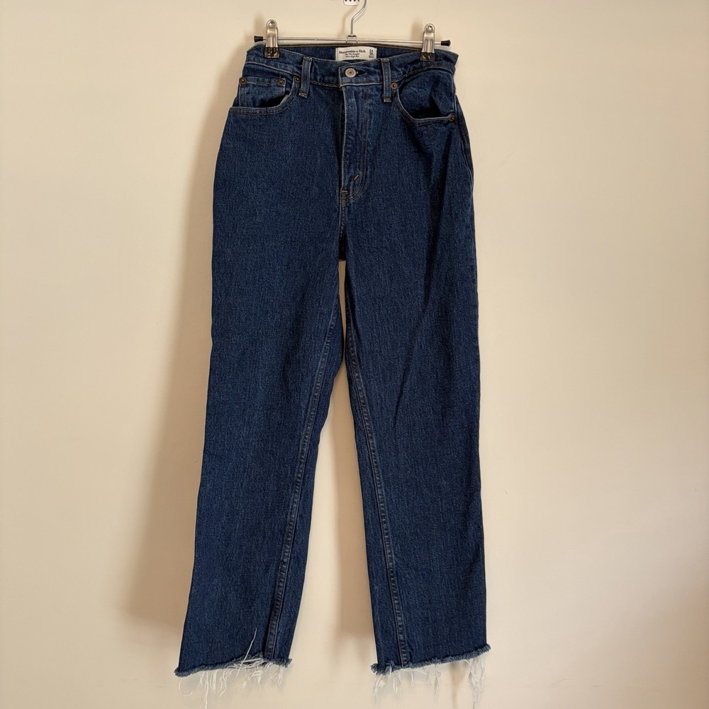 Abercrombie & Fitch '90s Slim Straight Ultra High Rise Curve Love Jeans 24 00